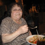 Mom at the Luxor Buffet